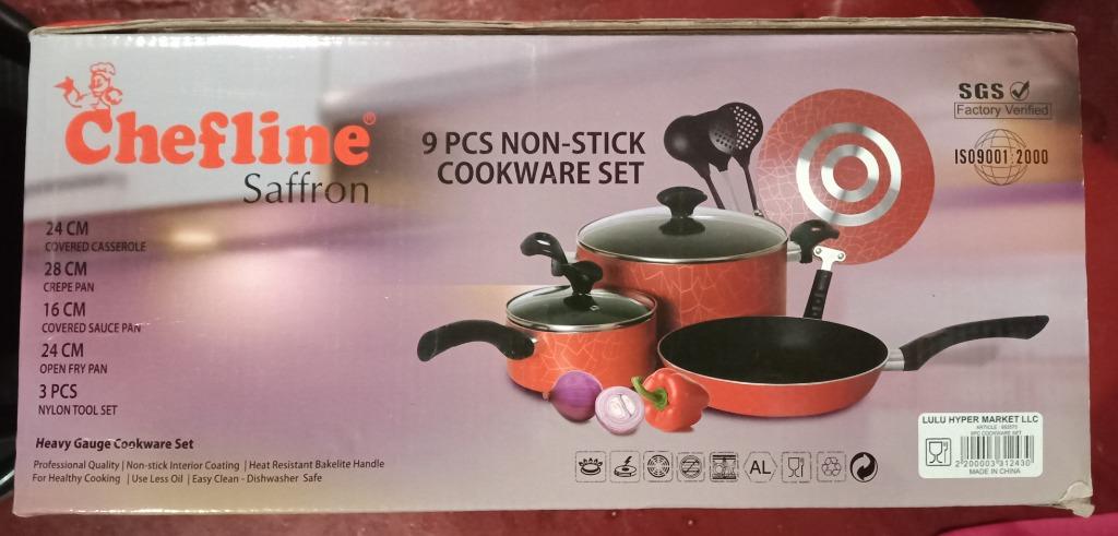 Cookware Chefline Saffron 9 Pcs Non Stick Cookware Home Furniture Home Appliances Cooking And Ovens On Carousell Many best non stick cookware brands are working to makes more efficient cookware to meet every expectation. cookware chefline saffron 9 pcs