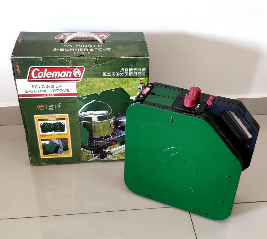 Coleman folding lp 2-burner stove