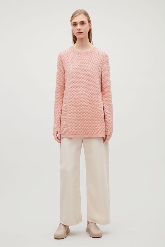 cos textured knit cardigan