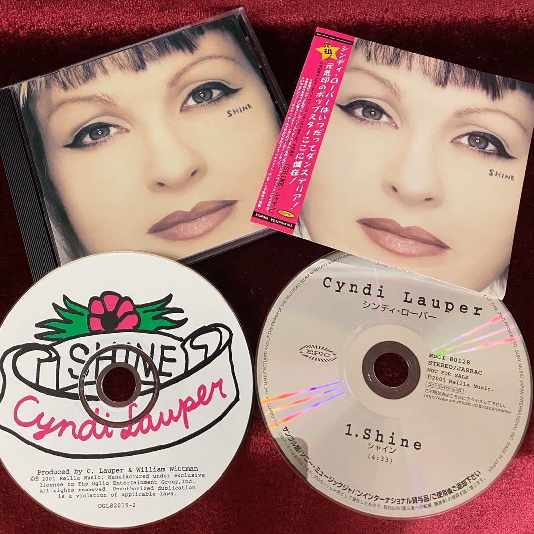 Cyndi Lauper - Shine 日本版Promo CD Single + Shine 美國版EP • 收錄