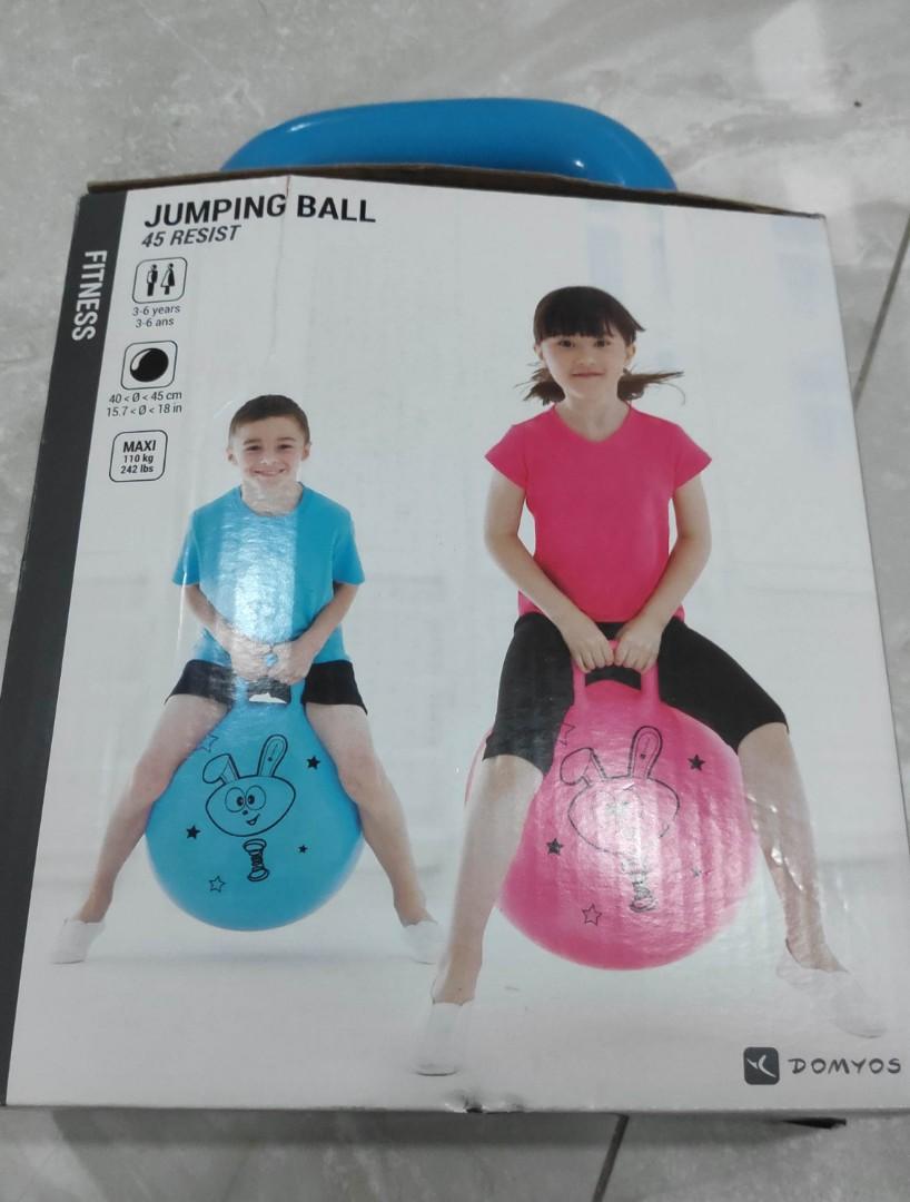 Domyos Resist 45CM KIDS 3 6yrs old Jumping Ball Gym Ball Hopping