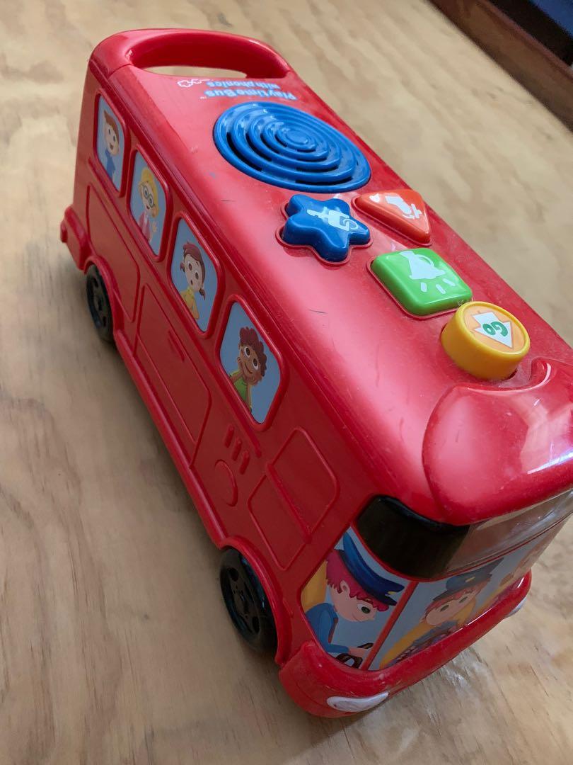 Educational vtech playtime bus with phonics (Category: Educational & Learning Toys) located in Quezon City. Submitted by din728 (Listing ID 1059646102, Image 2). Description: In good condition.