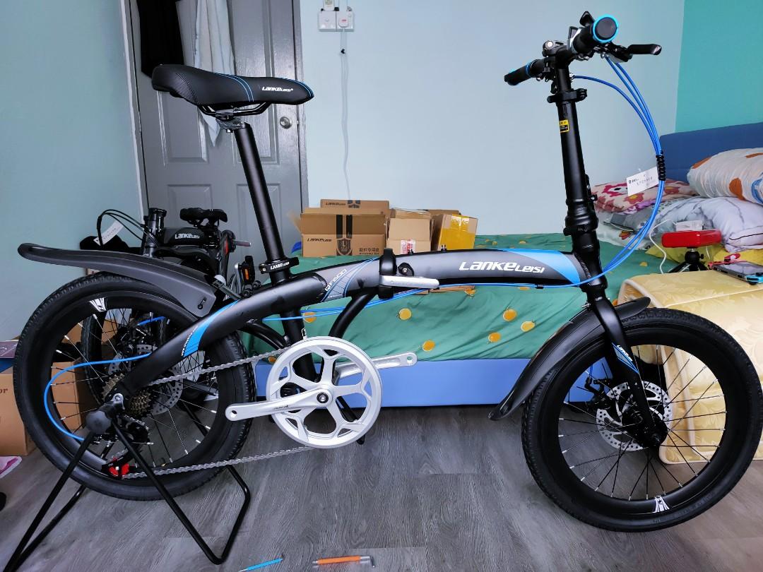 Foldable Bike Lankeleisi QF600 foldie, 20 Inch Spokes Rim Folding