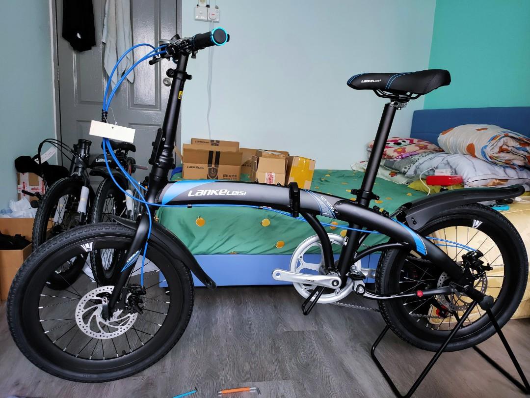 Foldable Bike Lankeleisi QF600 foldie, 20 Inch Spokes Rim Folding
