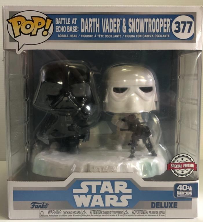 darth vader and snowtrooper pop