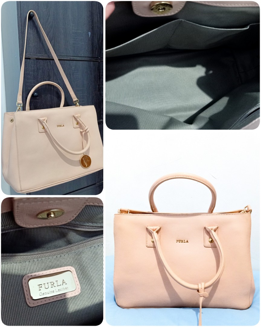 Furla Ariana Tote Bag (Moonstone color), Barang Mewah, Tas & Dompet di  Carousell