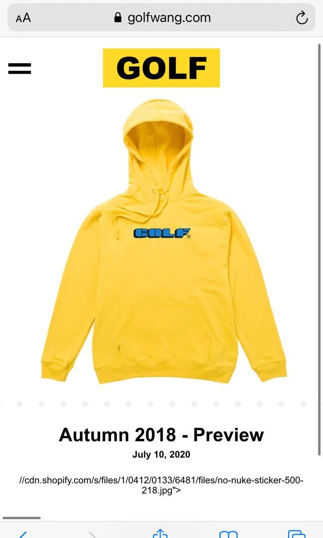 Golf wang top yellow hoodie