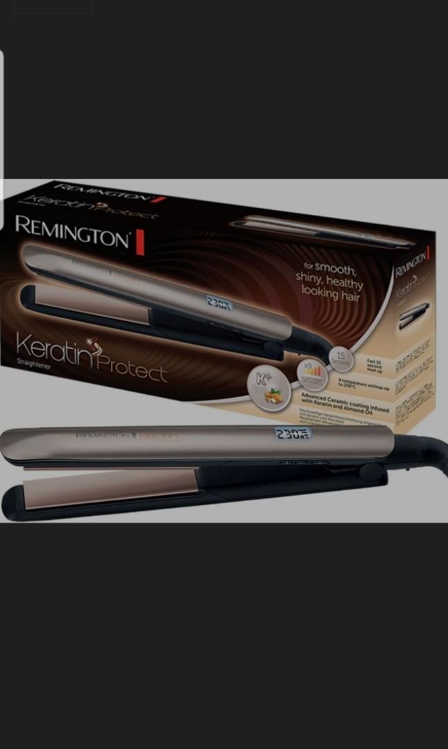 Hair Straightener Remington S8540 Keratin Protect Straightener Beauty Personal Care Hair On Carousell