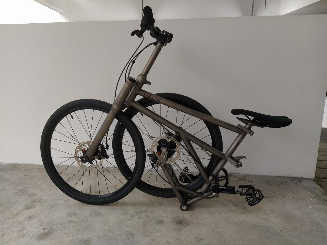 Helix Full Titanium 11 Spd Hub Foldable Bike Bicycle Sports Equipment Bicycles Parts Bicycles on Carousell