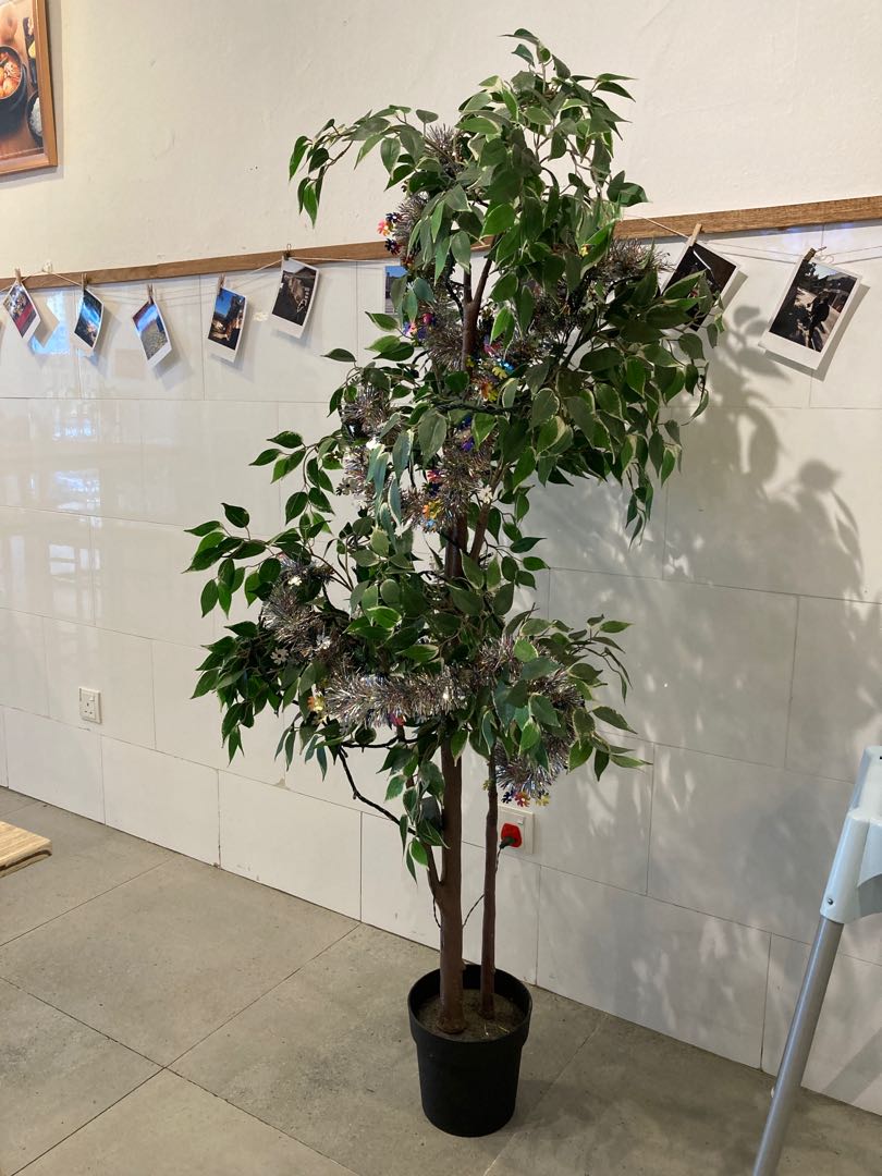 Ikea artificial tree, Furniture & Home Living, Home Decor, Artificial