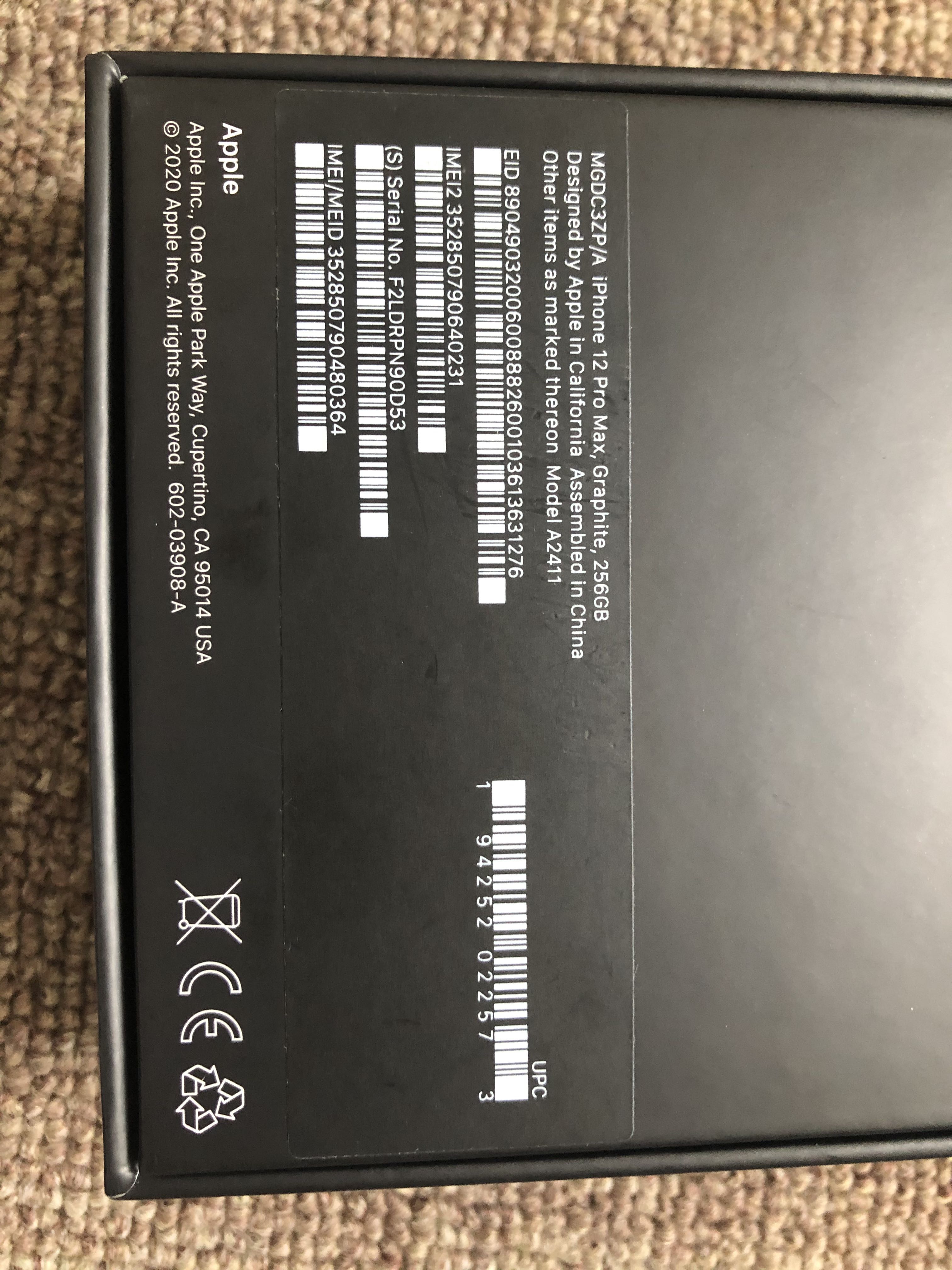 Iphone 12 Pro Max 256gb Graphite Mobile Phones Tablets Iphone Iphone 12 Series On Carousell