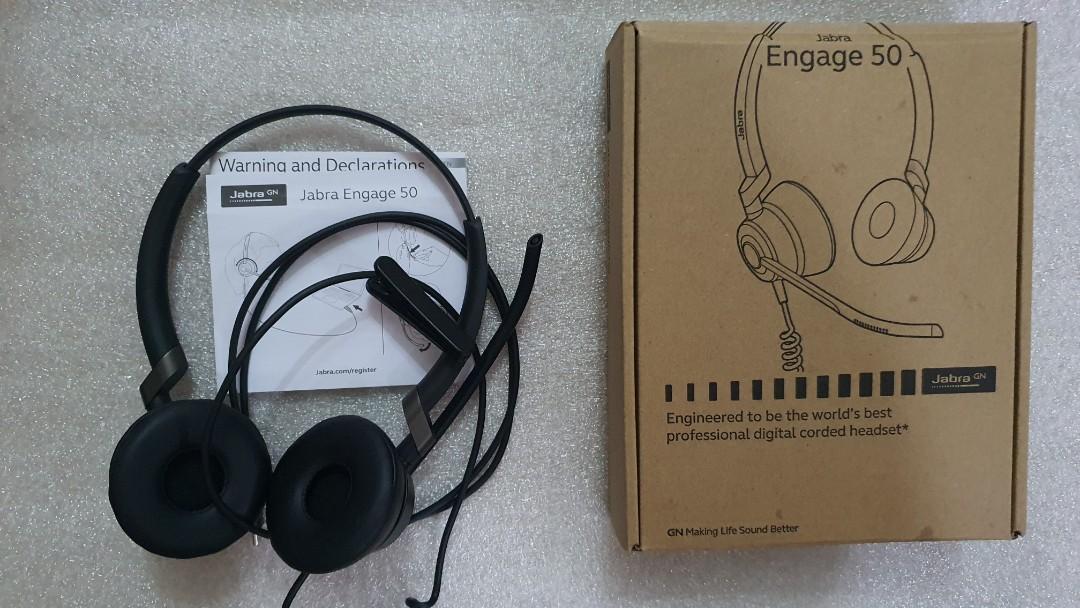 Jabra Engage 50 (Category: Other Audio Equipment) located in Quezon City. Submitted by versa_electronics (Listing ID 1059670210, Image 3). Description: Jabra Engage 50 Wired - USB C Brandnew Free same day delivery within NCR and Rizal areas.