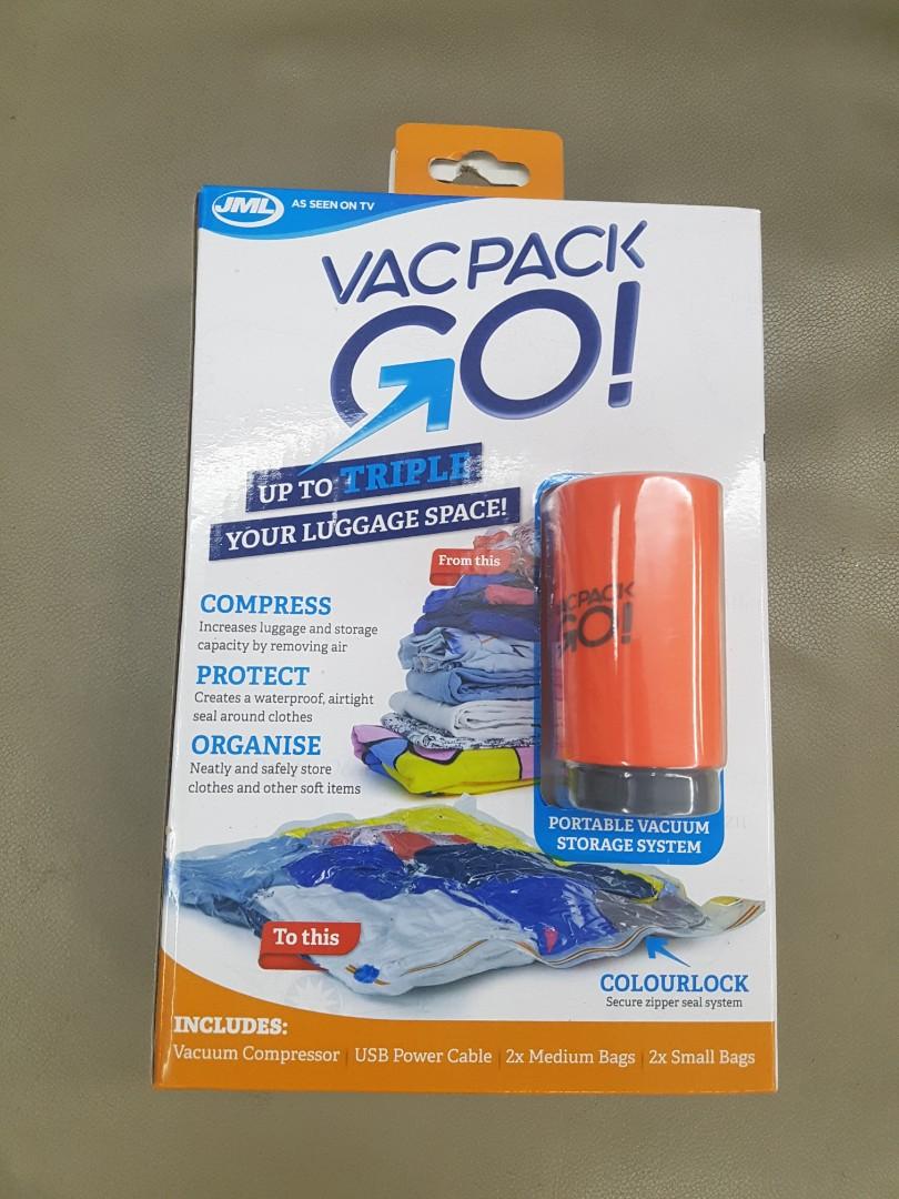 JML VacPack GO Portable Vacuum Storage System