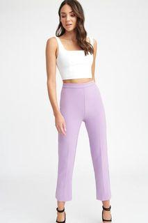 Kookai Cole Pants Purple Lilac Size 38 Size 10 EUC