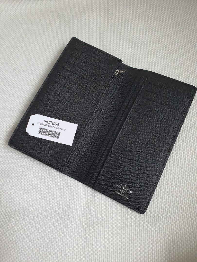 Louis Vuitton DAMIER GRAPHITE Brazza wallet (N62665)