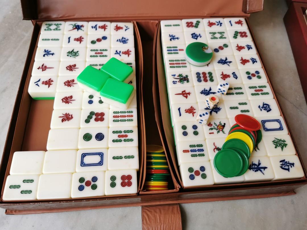 Mahjong Set Tile Size 3 5 X 2 5 Cm Babies Kids Baby Nursery Kids Furniture Other Kids Furniture On Carousell