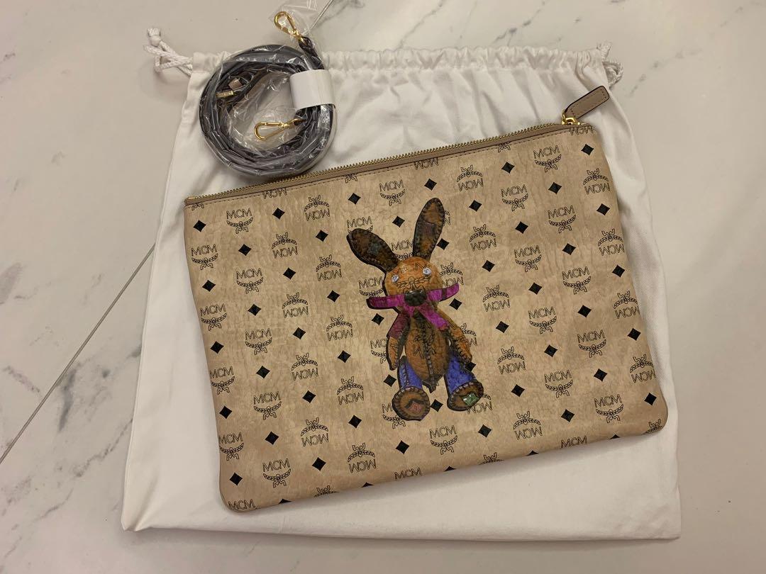 MCM rabbit clutch bag