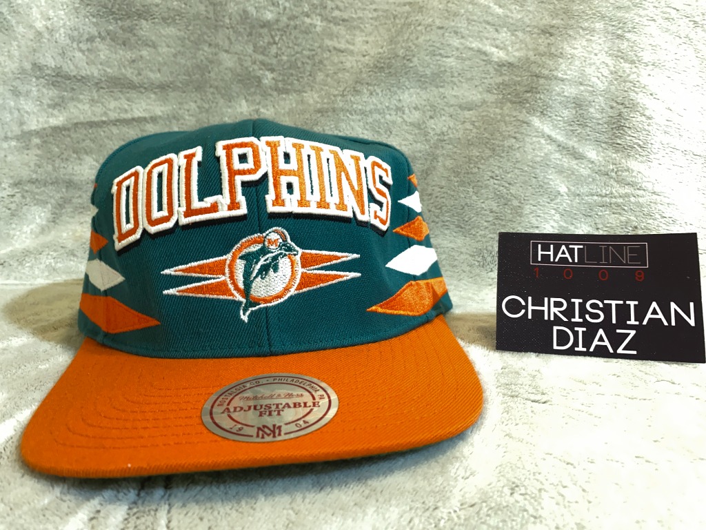 Miami dolphins snapback mitchell and ness top