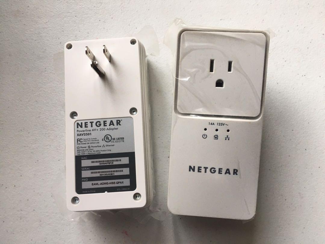 Netgear XAVB2501 Powerline Ethernet Adapter (110V only) (Category: Networking) located in Quezon City. Submitted by pinballdreams (Listing ID 1059621430, Image 1). Description: 2 units Powerline Ethernet adapter *** 110 Volts only *** Networking/Internet over powerline How to use: 1. Connect one unit to router and plug to wall socket 2. Plug other unit to wall socket and connect to laptop/PC 3. Browse Internet on laptop/PC MOP: BDO, BPI Shipping: