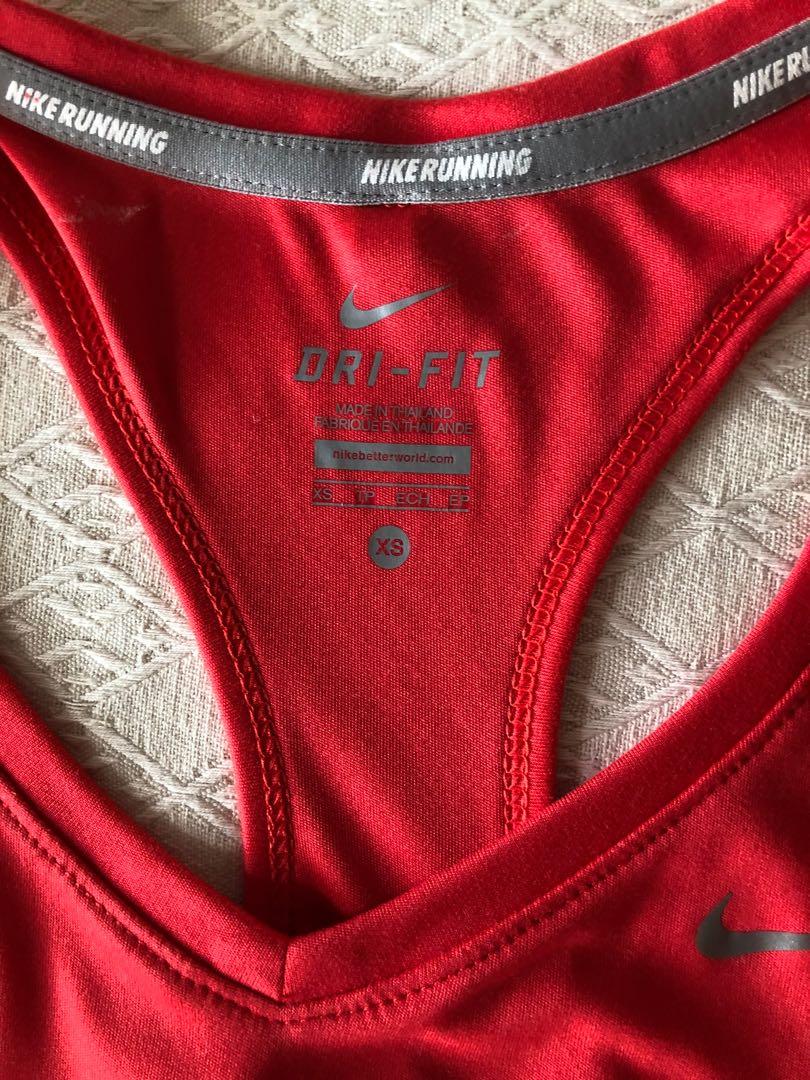 Red exercise clearance top