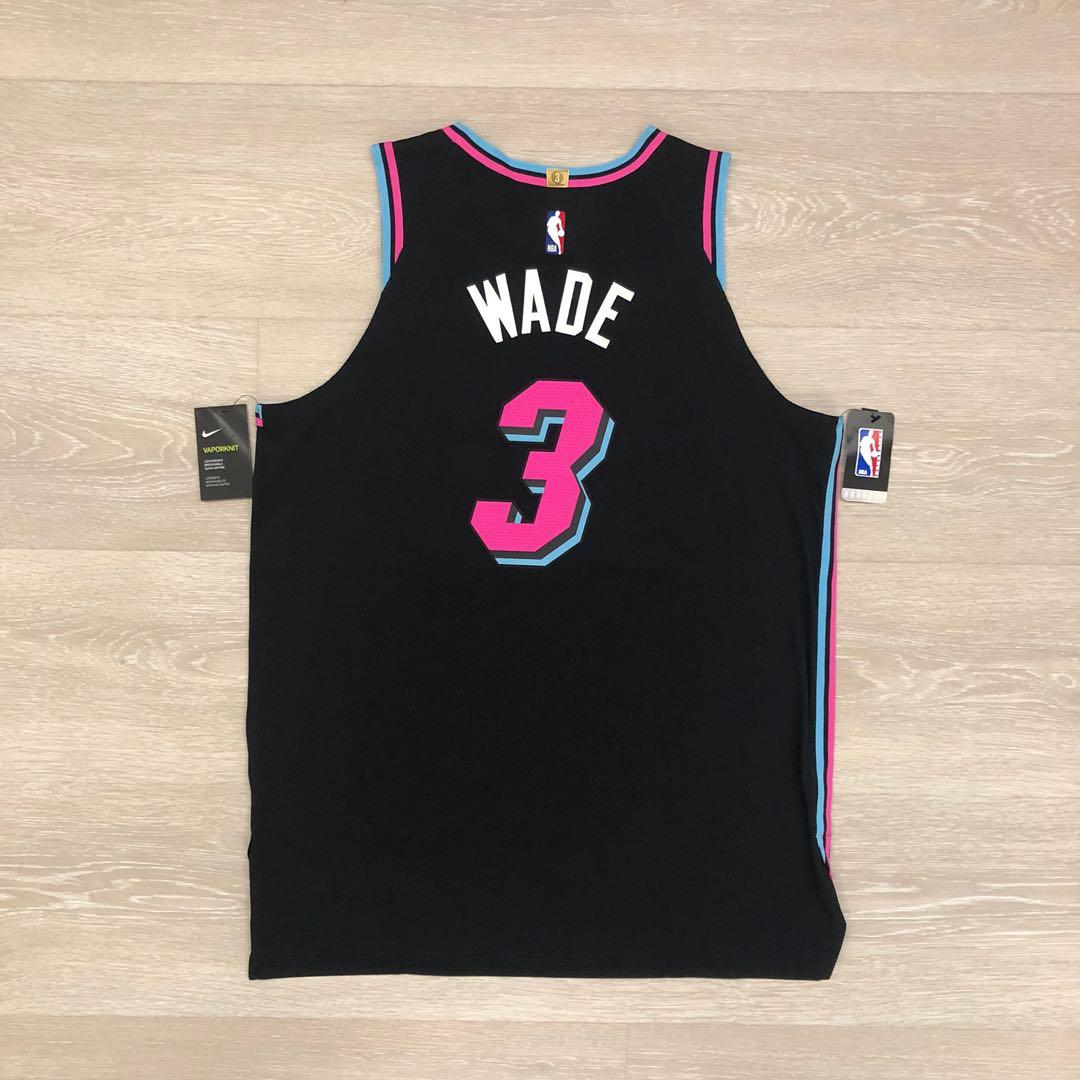 NBA Vaporknit Authentic Jersey Miami Heat Dwyane Wade Vice Nights