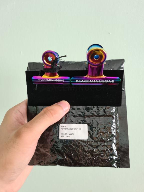 Peaceminusone Holographic Bulldog Clip, Hobbies & Toys