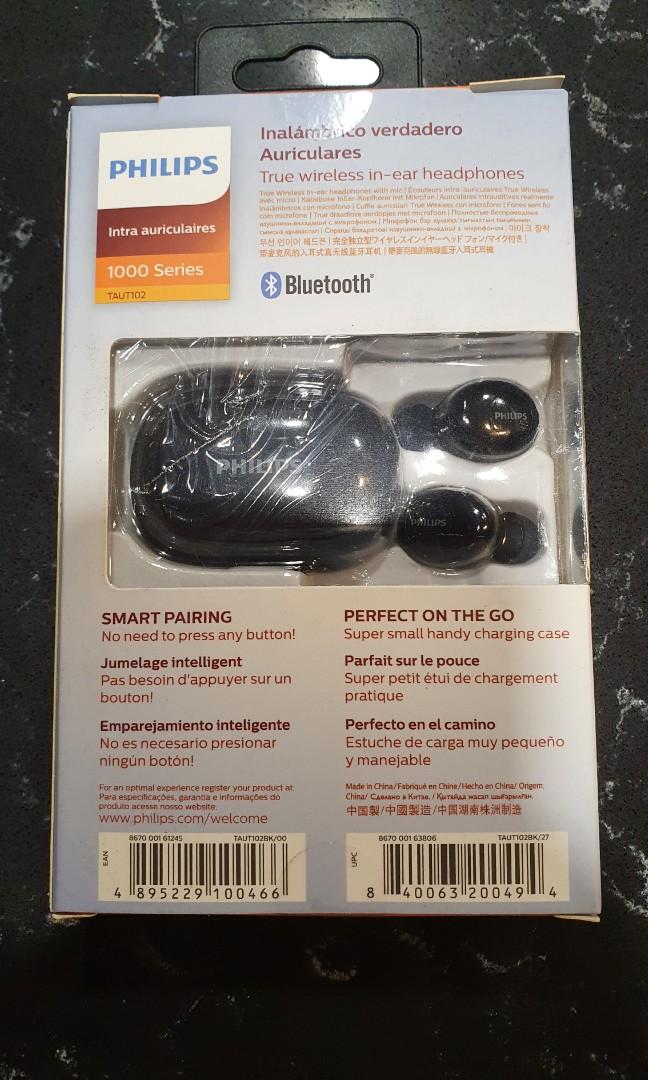 Philips taut102 tws deals earphones black