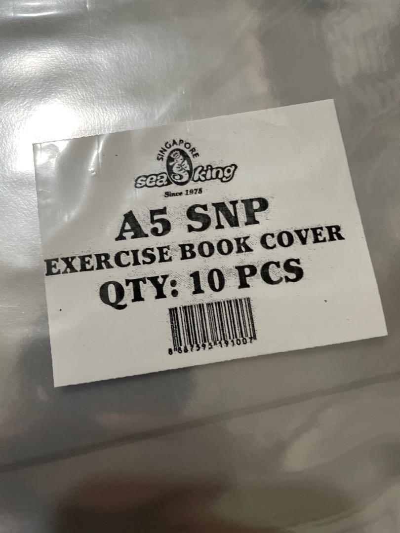 Plastic covers for exercise books A5, Hobbies & Toys, Stationery