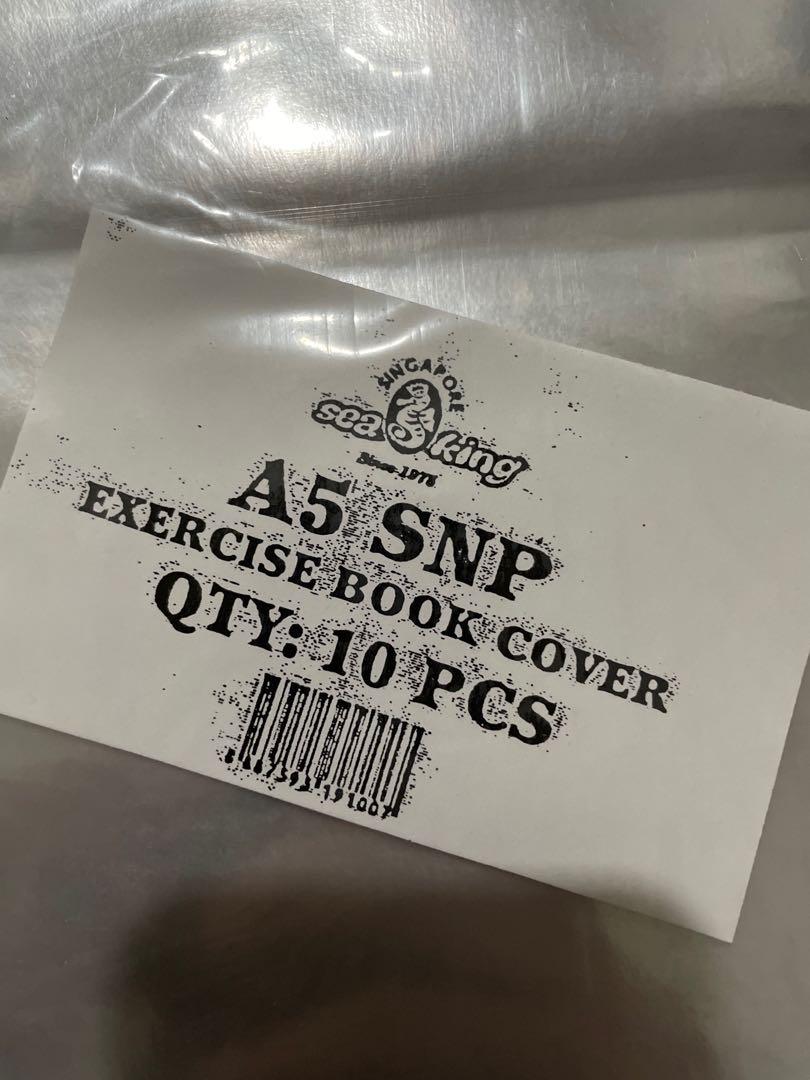 Plastic covers for exercise books A5, Hobbies & Toys, Stationery