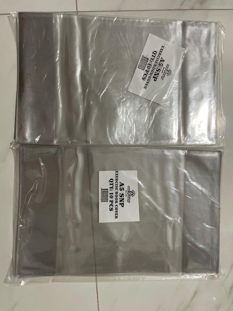 Plastic covers for exercise books A5, Hobbies & Toys, Stationery