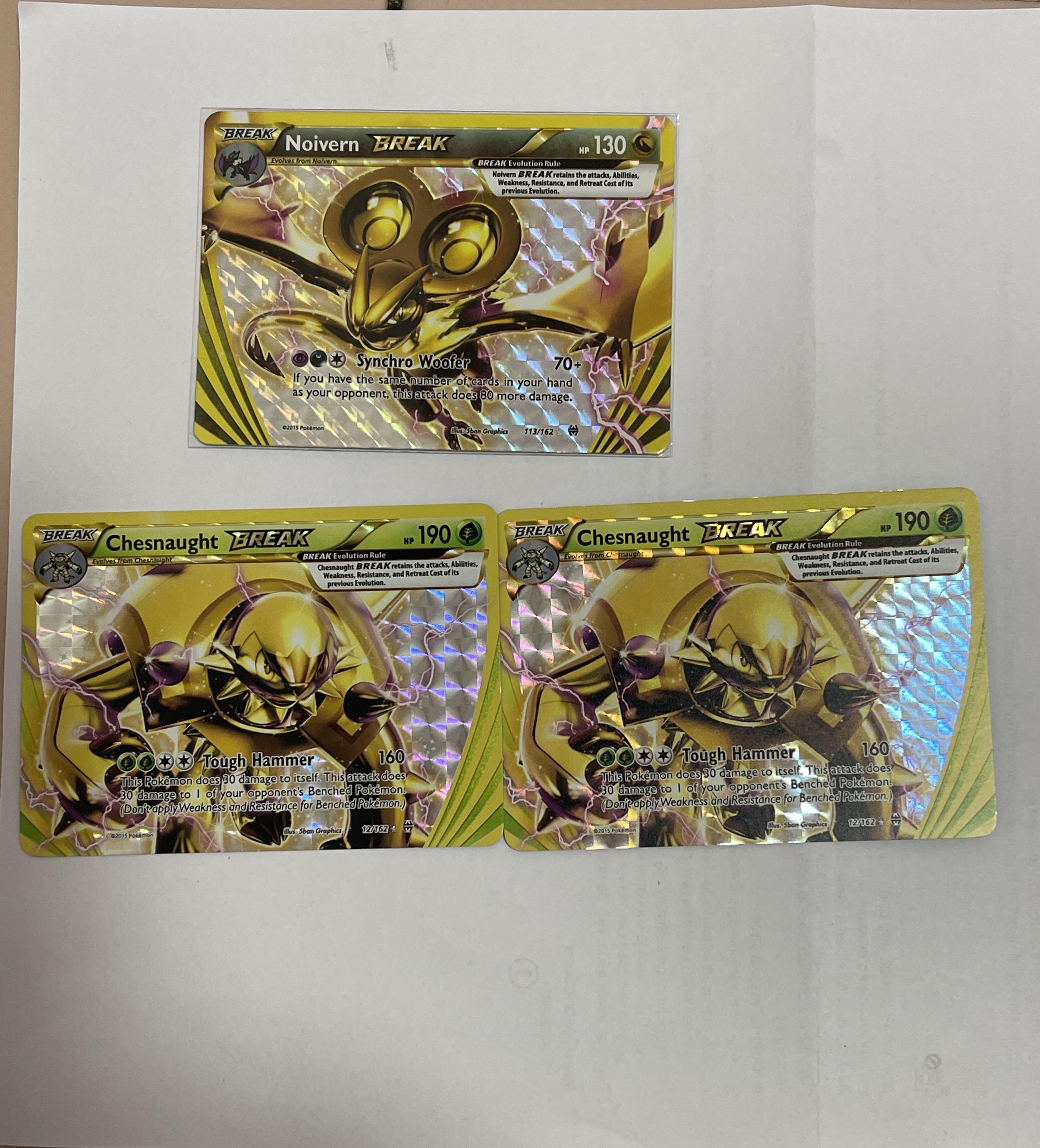 Pokemon Xy Breakthrough Noivern Break Chesnaught Break Hobbies Toys Toys Games On Carousell