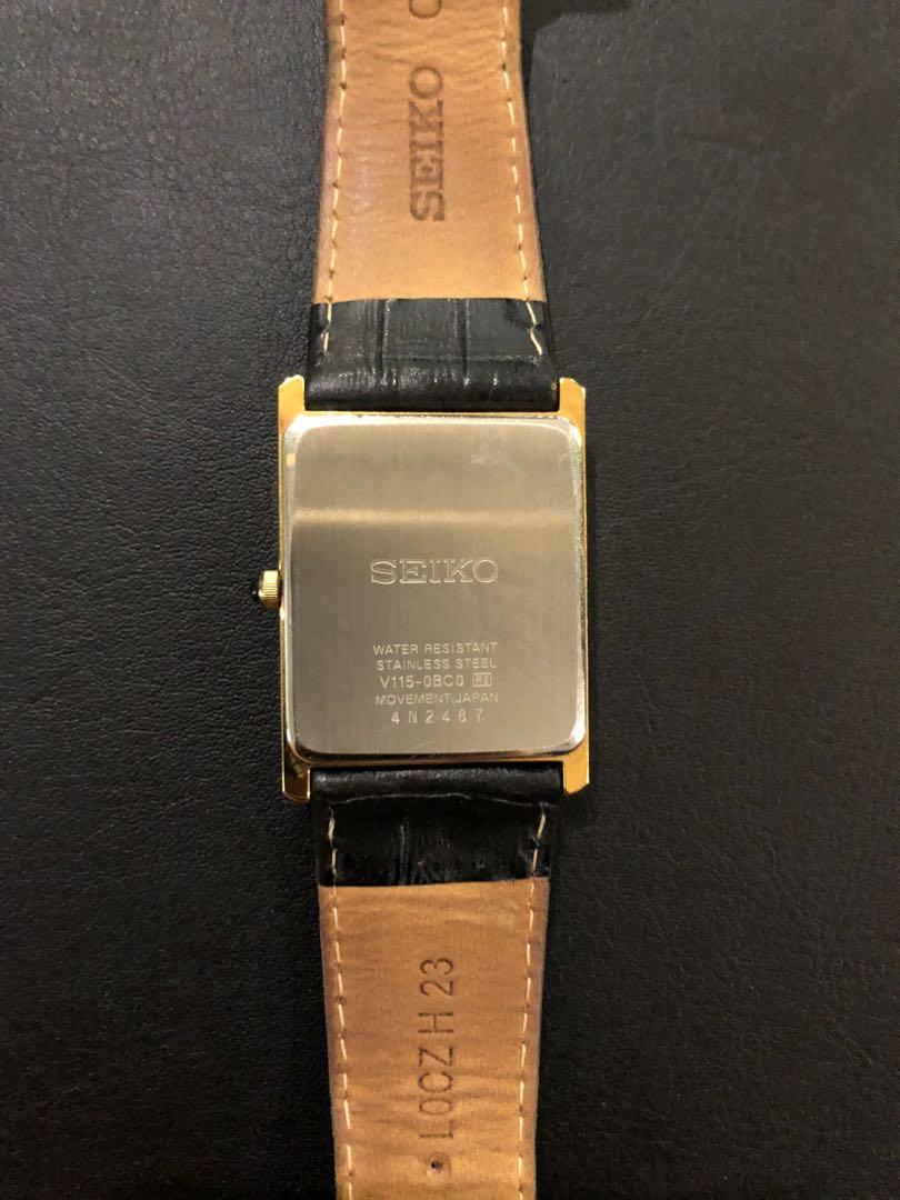 Pre owned Seiko Solar Tank (SUP880), Luxury, Watches on Carousell