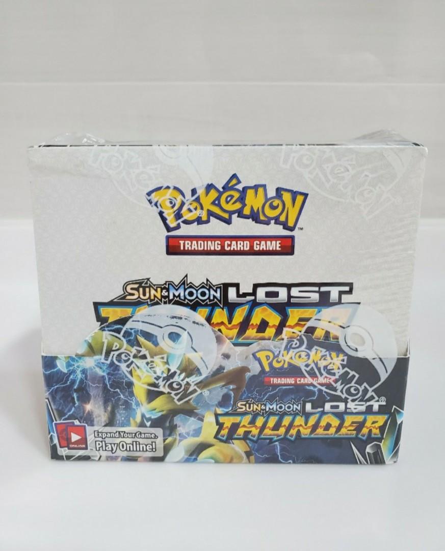 PTCG Lost Thunder SM8 Booster Box Pokemon card, , & -  Carousell