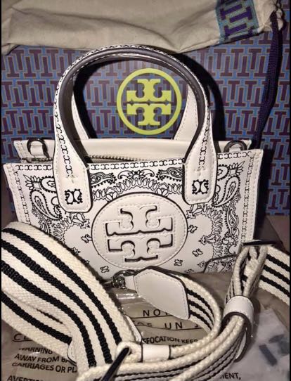 Tory burch ella printed micro sale tote