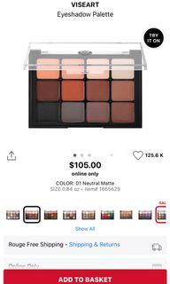 Viseart eyeshadow palette