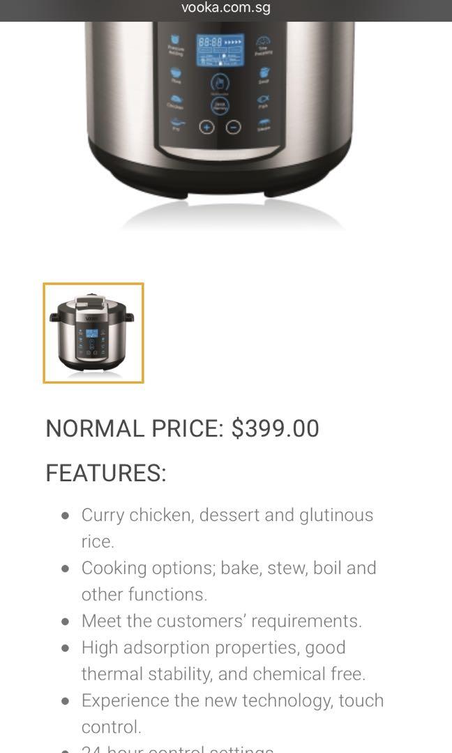 Vooka pressure cooker 2025 manual