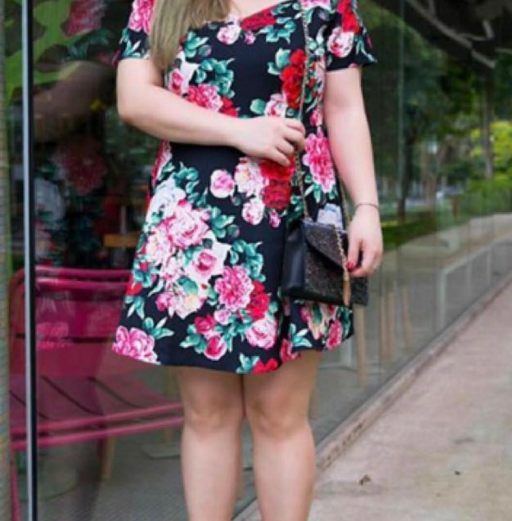 Floral dress size 16 clearance
