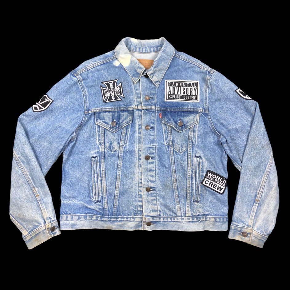 Vtg Levis Custom Patches Trucker Jacket, Men's Fashion, Coats, Jackets and  Outerwear on Carousell
