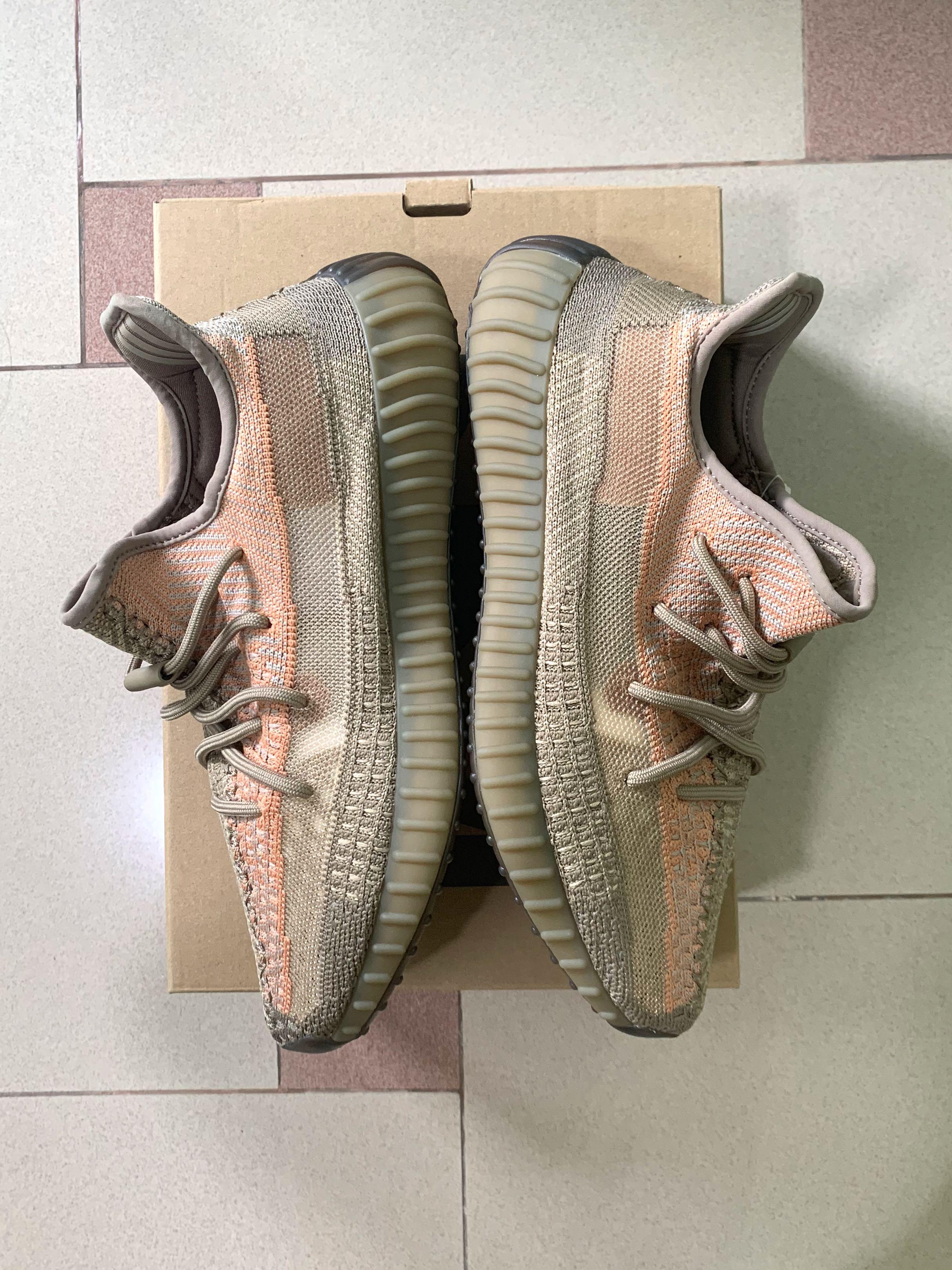 yeezy sand taupe reflective