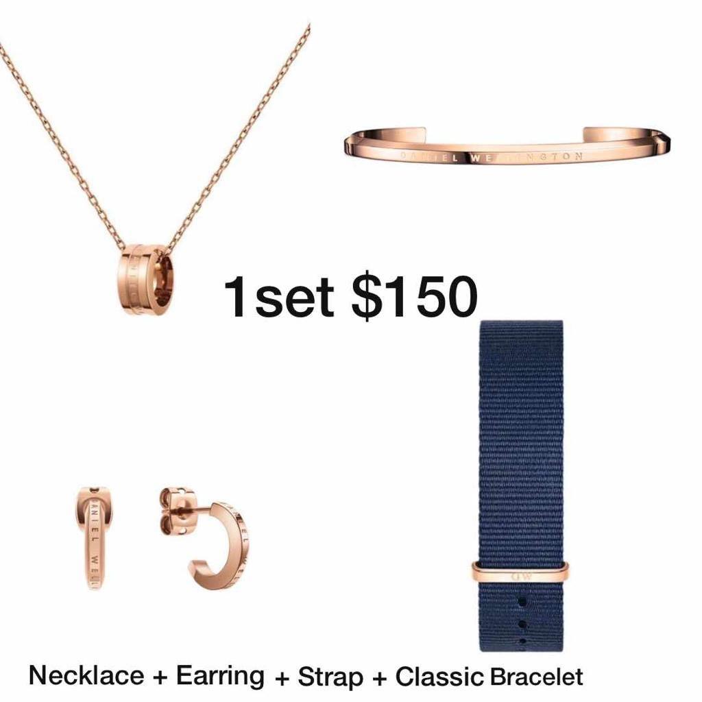 Daniel wellington on sale pendant set