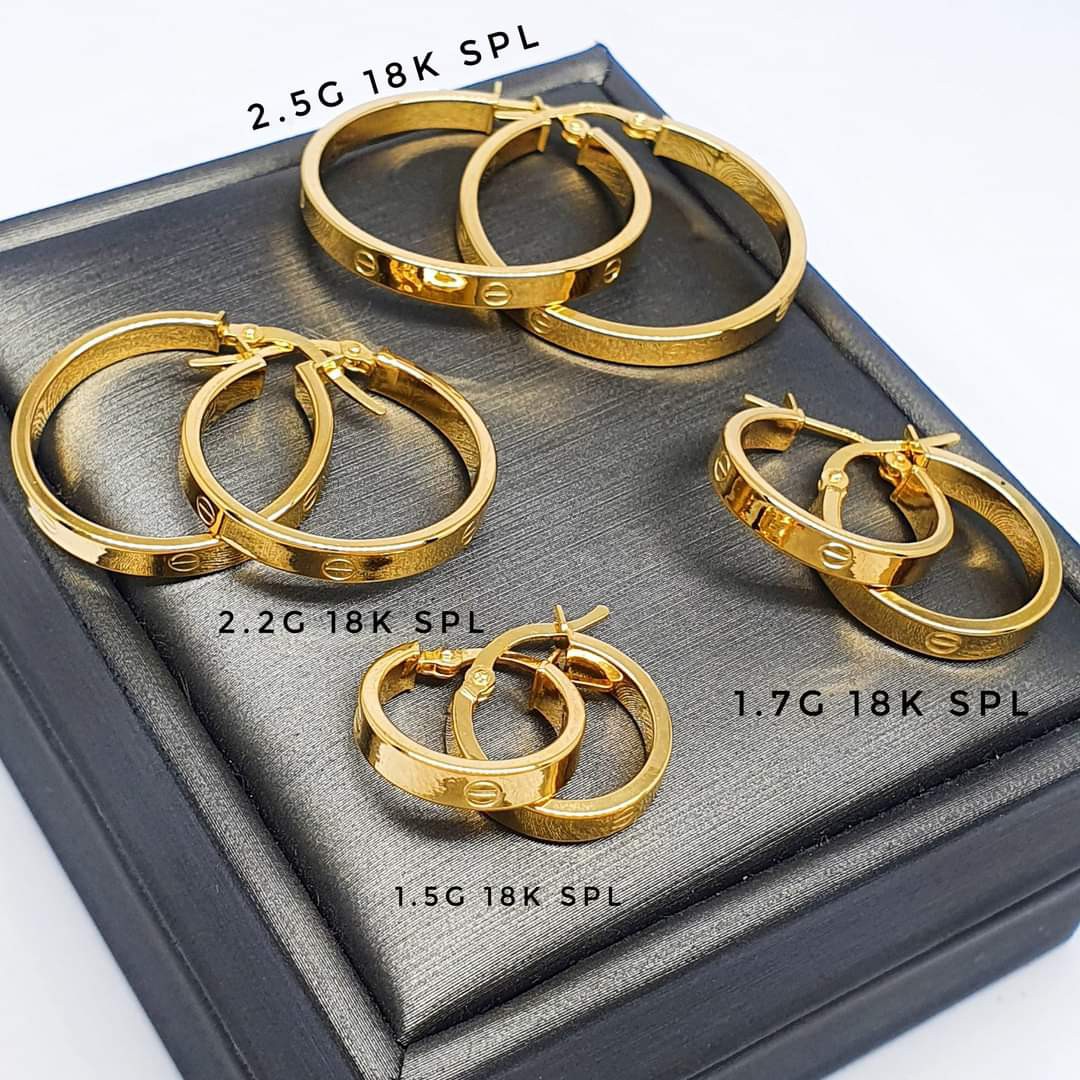 18k gold earrings price deals