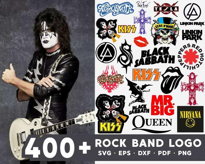 Download 400 Rock Band Logo Svg Bundle Bonus Design Craft Artwork On Carousell