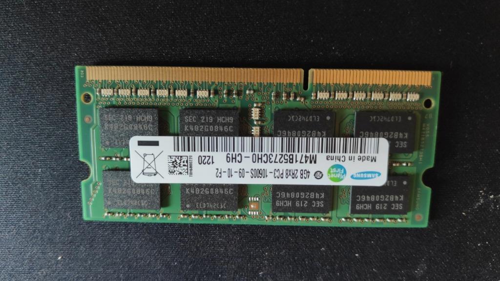 4 gb samsung 4gb 2rx8 ddr3 1333mhz pc3 10600s 204pin so dimm laptop ram memory