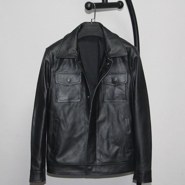 真皮男裝空軍機車皮褸biker flight Leather Jacket #byeoldstyle, 男裝