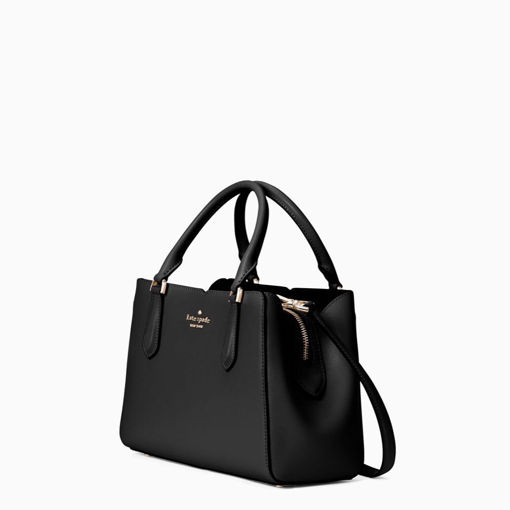 Authentic KATE SPADE Black Shoulder Office Bag Tippy SM Triple Compartment Satchel Women s Fashion Bags Wallets Cross body Bags on Carousell