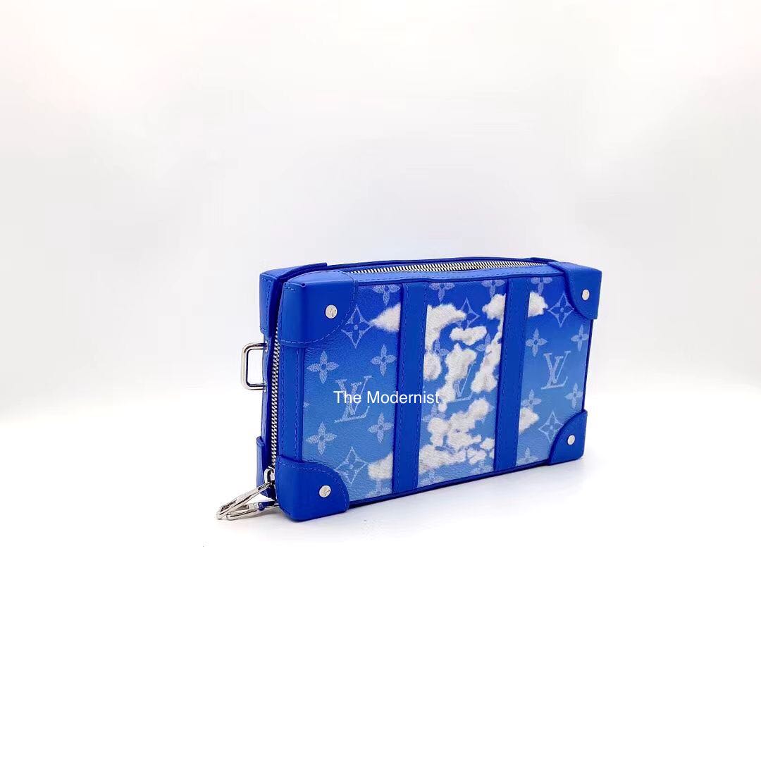 Louis Vuitton Soft Trunk NW Clouds Monogram Blue in Coated Canvas with  Silver-tone - US