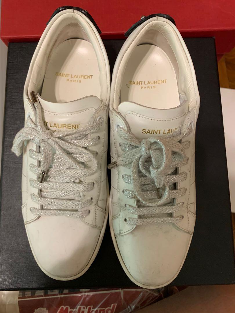 Saint laurent lip sneakers cheap