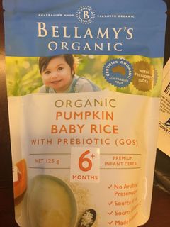 bellamy pumpkin baby rice