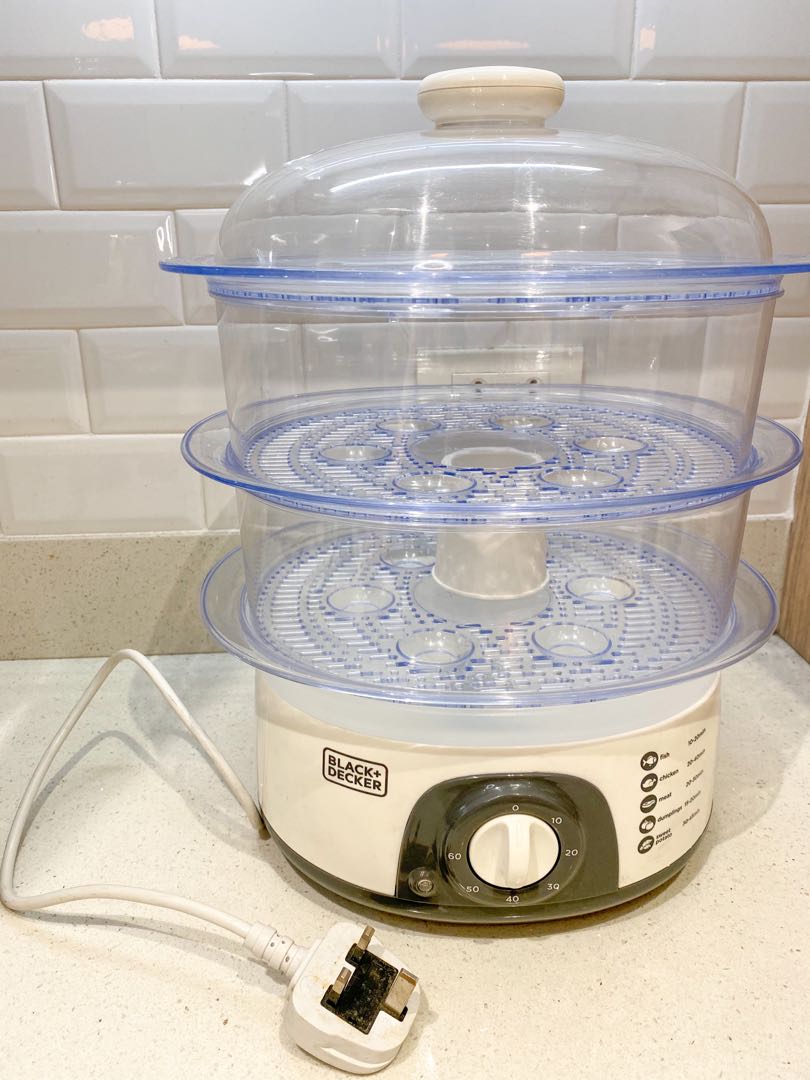 double decker food steamer