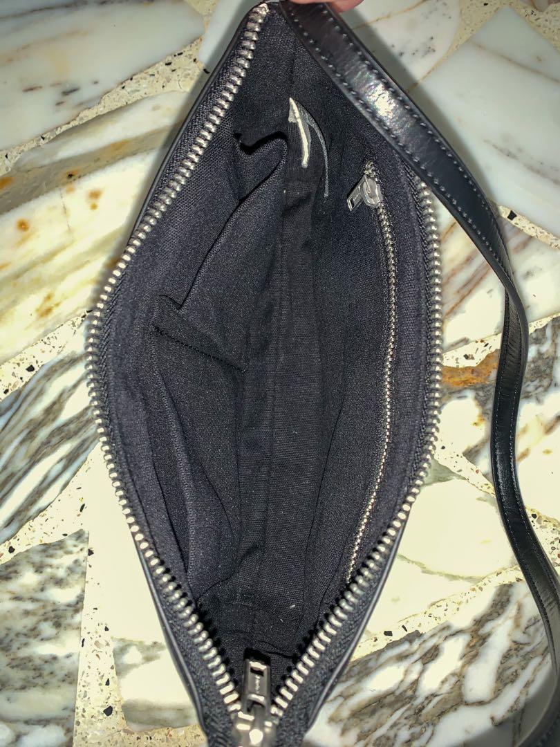 Brandy Melville Black Faux Leather Shoulder Bag, Women's Fashion, Bags